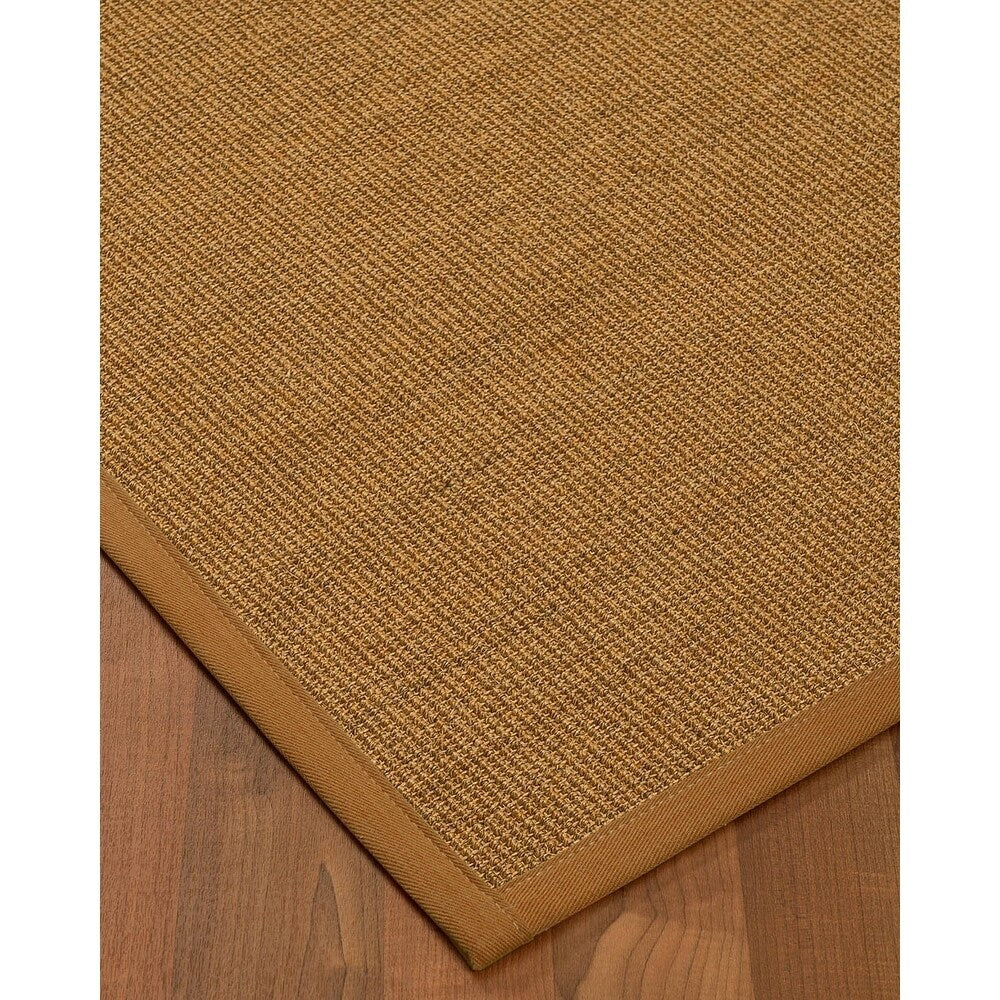 NaturalAreaRugs Melrose Sisal Carpet Runner Made in USA Sienna Border (2' 6" x 8') - 2'6" x 8'