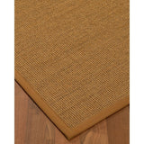 NaturalAreaRugs Melrose Sisal Carpet Runner Made in USA Sienna Border (2' 6" x 8') - 2'6" x 8'