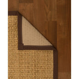 NaturalAreaRugs Miami Mt. Grass Carpet Runner Hand-Woven Brown Border (2' 6" x 8') - 2'6" x 8'