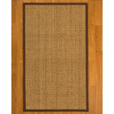 NaturalAreaRugs Miami Mt. Grass Carpet Runner Hand-Woven Brown Border (2' 6" x 8') - 2'6" x 8'