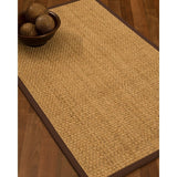NaturalAreaRugs Miami Mt. Grass Carpet Runner Hand-Woven Brown Border (2' 6" x 8') - 2'6" x 8'