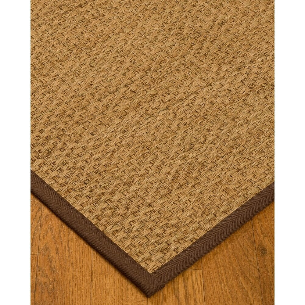 NaturalAreaRugs Miami Mt. Grass Carpet Runner Hand-Woven Brown Border (2' 6" x 8') - 2'6" x 8'