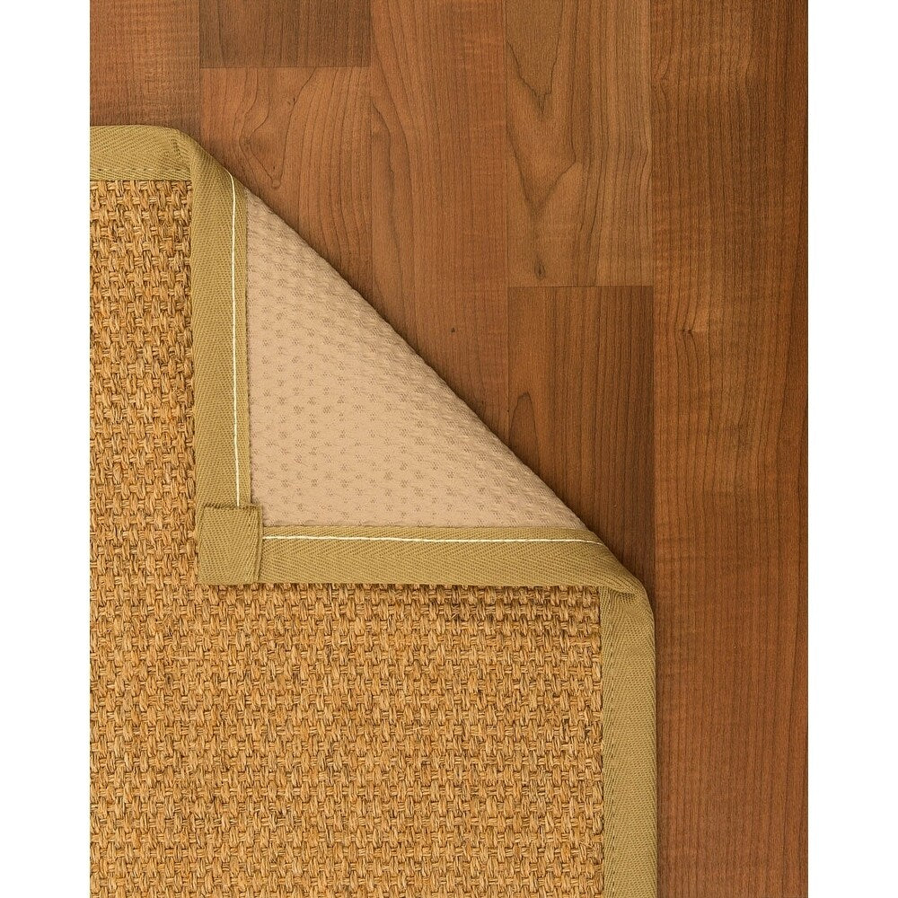 NaturalAreaRugs Nagoya Sisal Area Rug (4' by 6') Sage Border - 4' x 6'