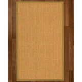 NaturalAreaRugs Nagoya Sisal Area Rug (4' by 6') Sage Border - 4' x 6'