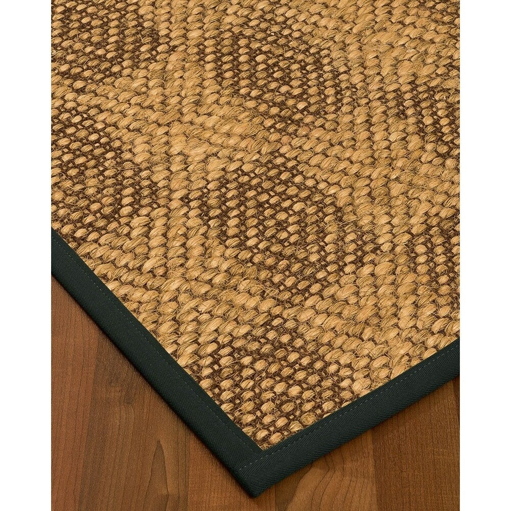 NaturalAreaRugs Parson Sisal Carpet Runner Made in USA Onyx Border (2' 6" x 8') - 2'6" x 8'