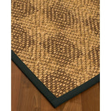 NaturalAreaRugs Parson Sisal Carpet Runner Made in USA Onyx Border (2' 6" x 8') - 2'6" x 8'