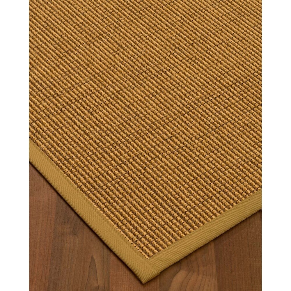 NaturalAreaRugs Tuscany Sisal Carpet Runner Hand-Woven Sage Border (2' 6" x 8') - 2'6" x 8'