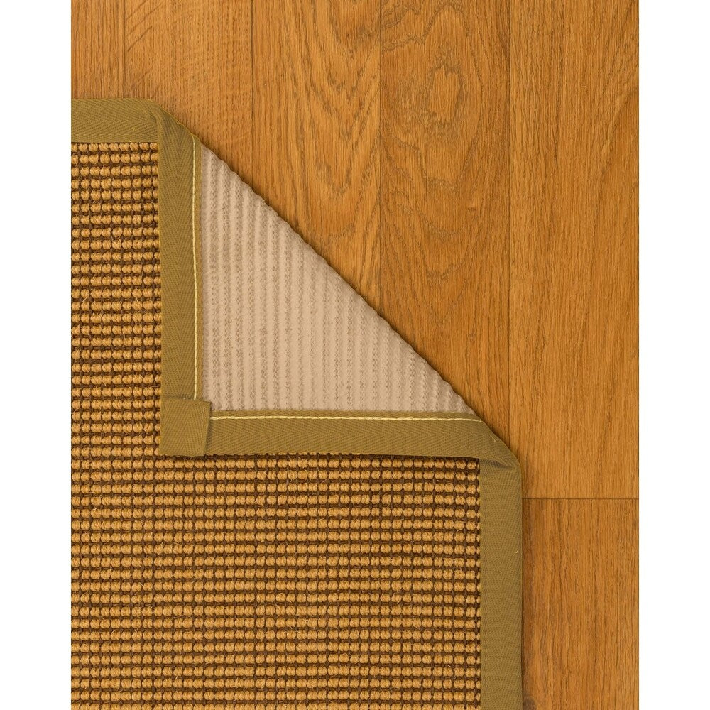 NaturalAreaRugs Tuscany Sisal Carpet Runner Hand-Woven Sage Border (2' 6" x 8') - 2'6" x 8'