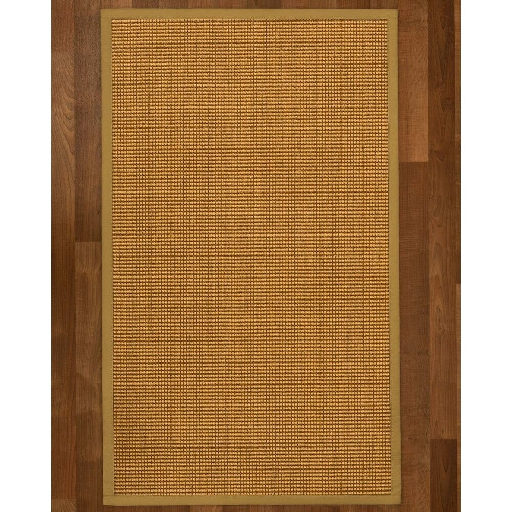 NaturalAreaRugs Tuscany Sisal Carpet Runner Hand-Woven Sage Border (2' 6" x 8') - 2'6" x 8'
