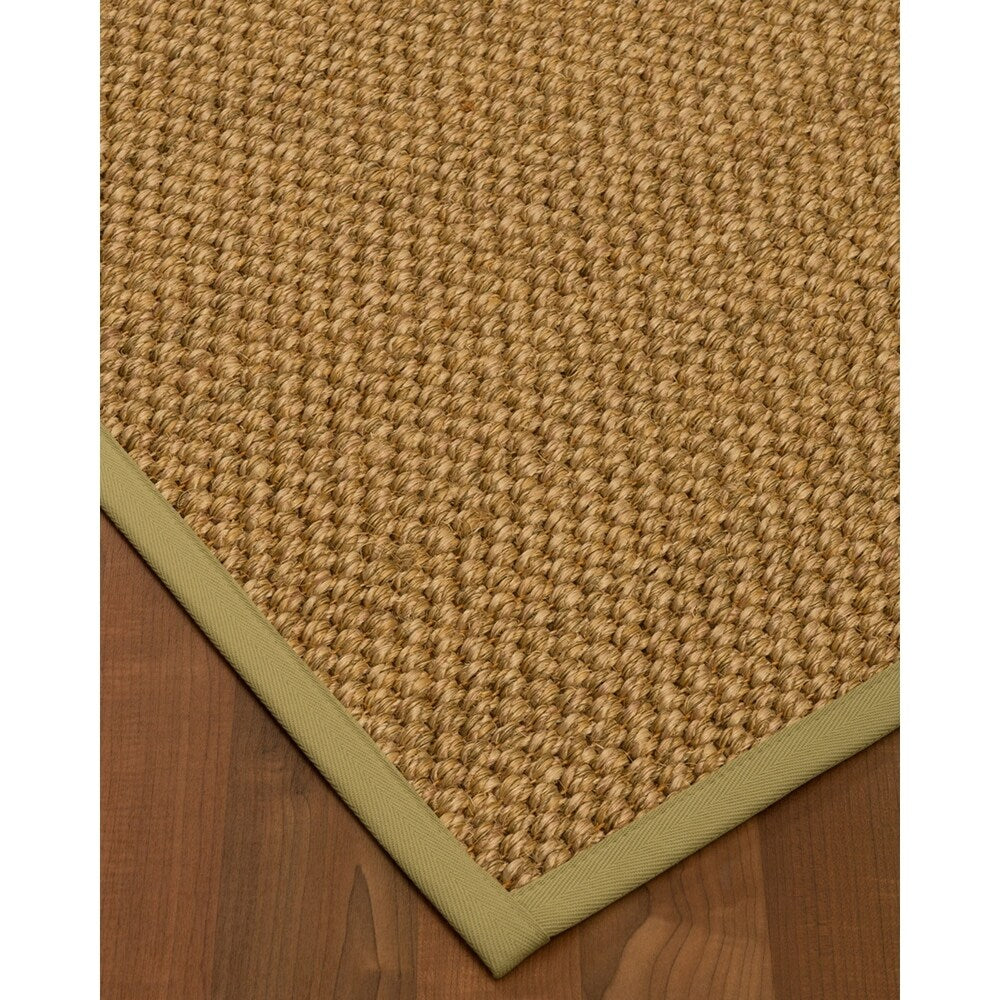 NaturalAreaRugs Ventura Sisal Carpet Runner Made in USA Natural Border (2' 6" x 8') - 2'6" x 8'