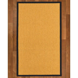 NaturalAreaRugs Vienna Sisal Carpet Runner Hand-Woven Midnight Blue Border (2' 6" x 8') - 2'6" x 8'