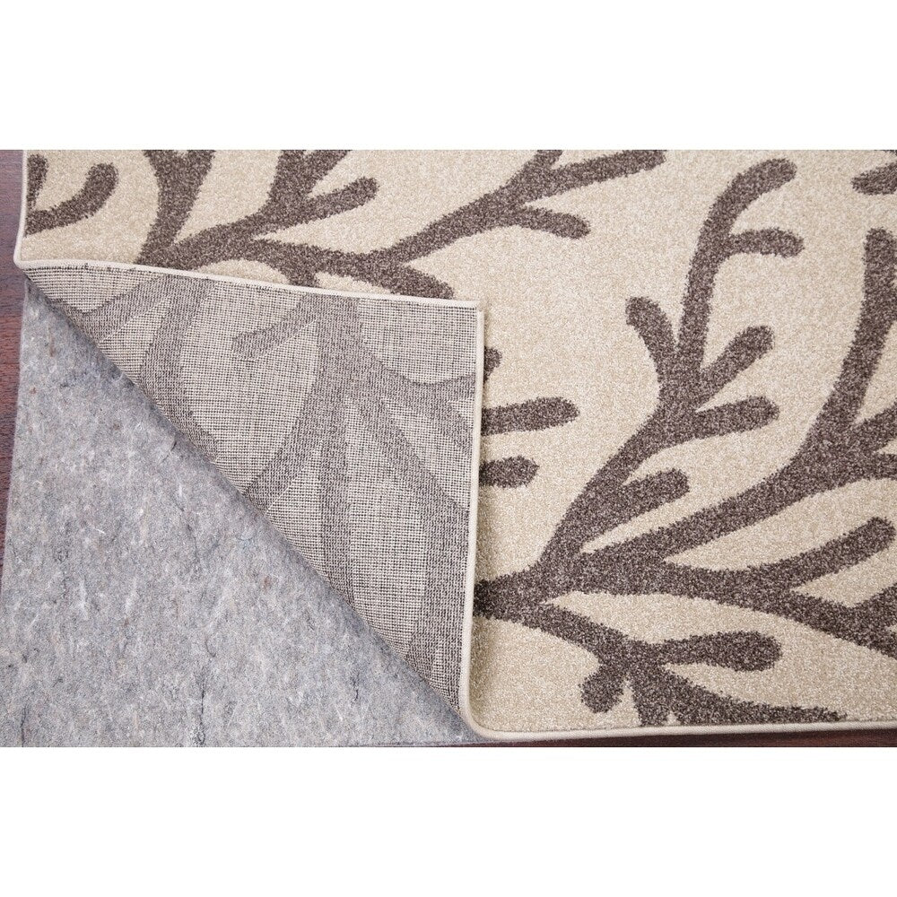 Nature Print Oriental Carpet Woven Polyester Turkish Rug New - 7'3" X 5'3"