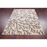 Nature Print Oriental Carpet Woven Polyester Turkish Rug New - 7'3" X 5'3"
