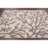 Nature Print Oriental Carpet Woven Polyester Turkish Rug New - 7'3" X 5'3"