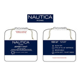 Nautica Jersey Knit Fitted Sheet and Bonus Pillowcases Set