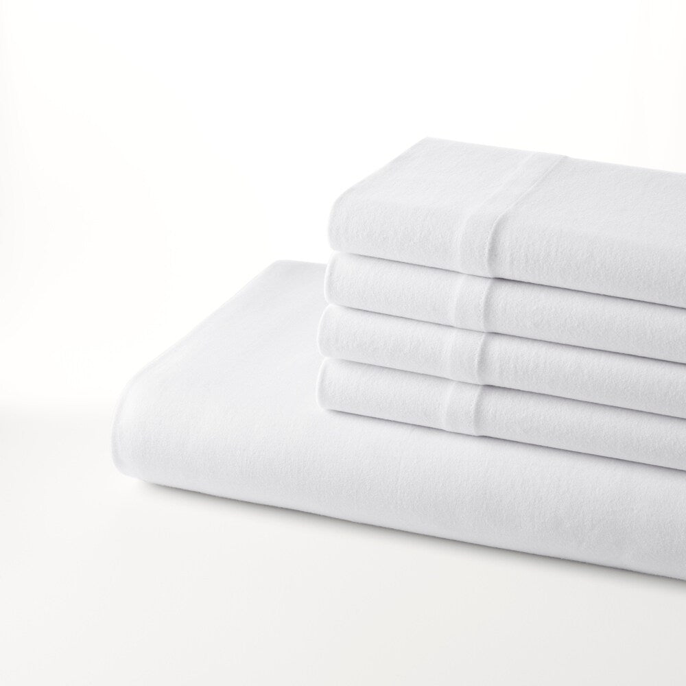 Nautica Jersey Knit Fitted Sheet and Bonus Pillowcases Set