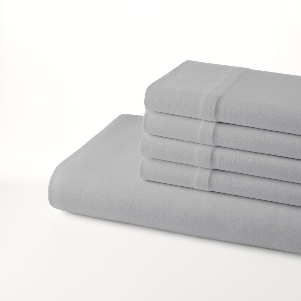 Nautica Jersey Knit Fitted Sheet and Bonus Pillowcases Set