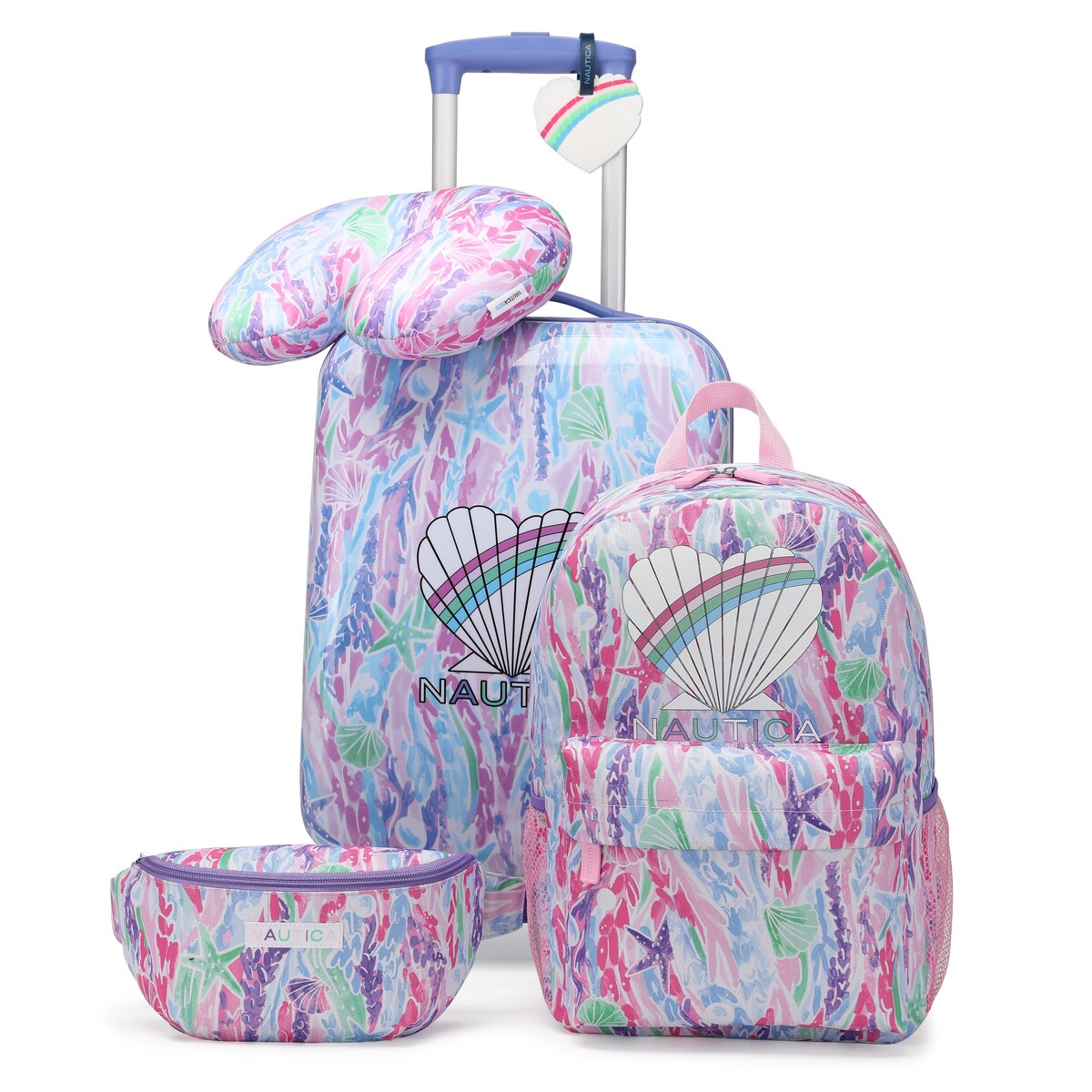 Nautica Kids 18" Travel Carry-on 5-Piece Luggage Set