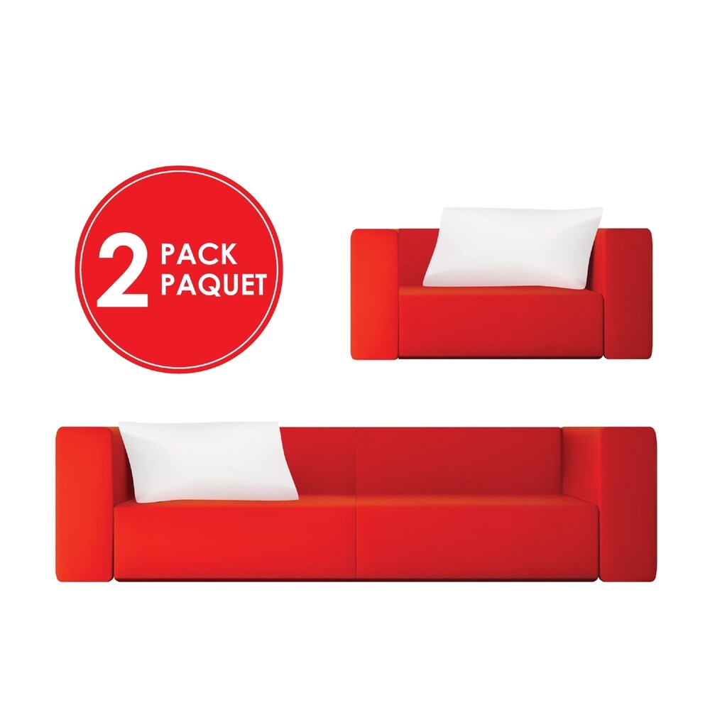 Nautical Stripe Red Decorative Pillow, 20" x 20" 2-Pack