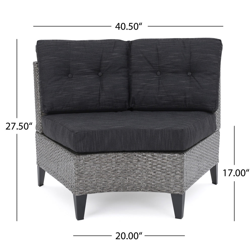 Navagio Outdoor 10-piece Wicker Sofa Set with Cushions by Christopher Knight Home