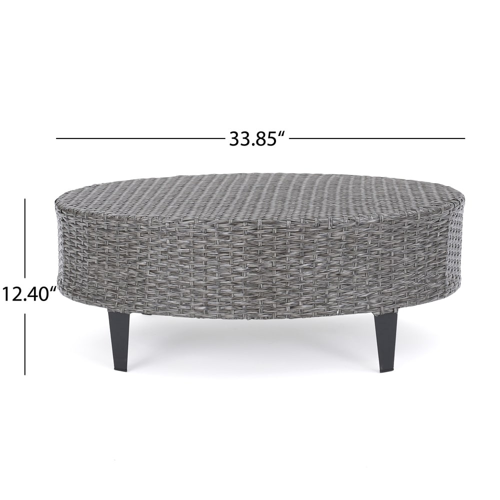 Navagio Outdoor 10-piece Wicker Sofa Set with Cushions by Christopher Knight Home