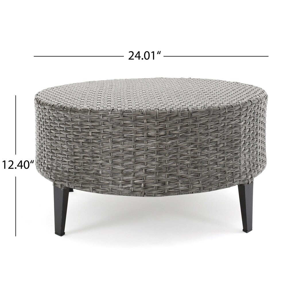 Navagio Outdoor 10-piece Wicker Sofa Set with Cushions by Christopher Knight Home