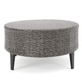 Navagio Wicker Outdoor Coffee Table by Christopher Knight Home