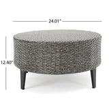 Navagio Wicker Outdoor Coffee Table by Christopher Knight Home