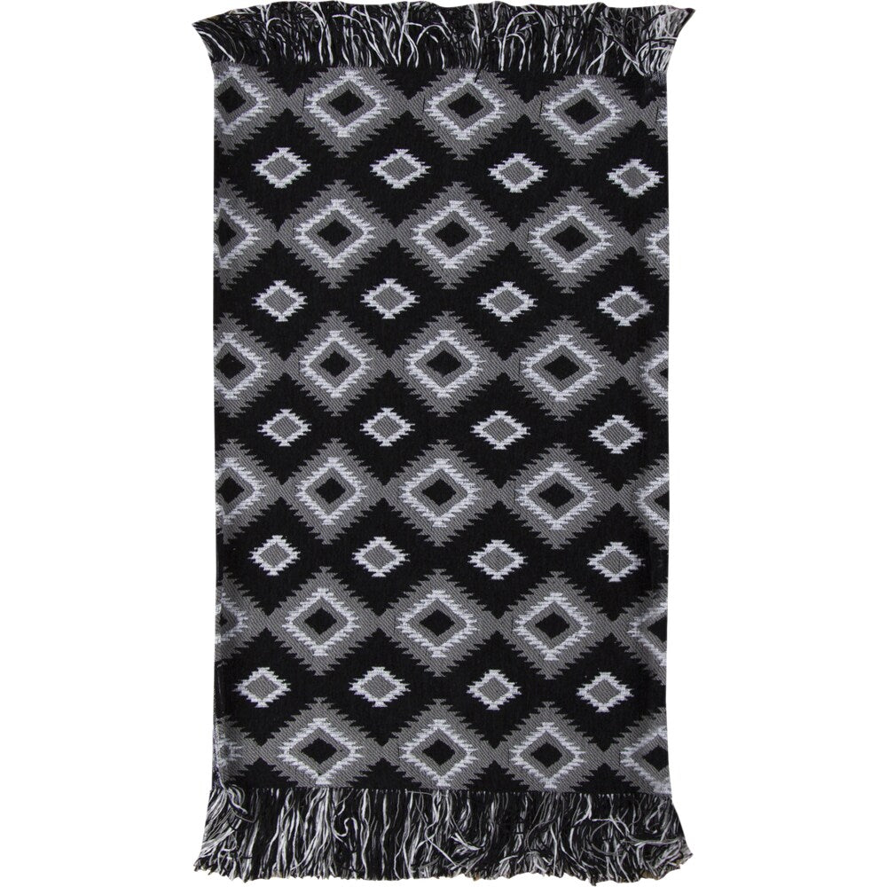 Southwestern Style Black Rug