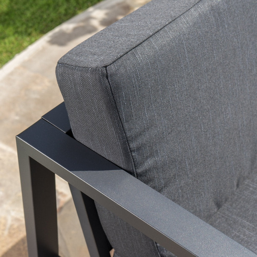 Navan Outdoor 5-piece Aluminum Sofa Set with Water Resistant Cushions by Christopher Knight Home