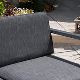 Navan Outdoor 5-piece Aluminum Sofa Set with Water Resistant Cushions by Christopher Knight Home