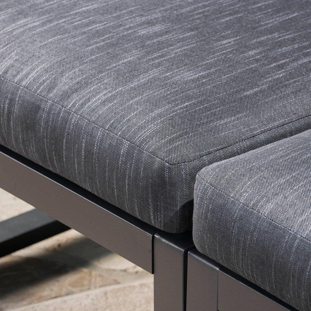 Navan Outdoor 5-piece Aluminum Sofa Set with Water Resistant Cushions by Christopher Knight Home