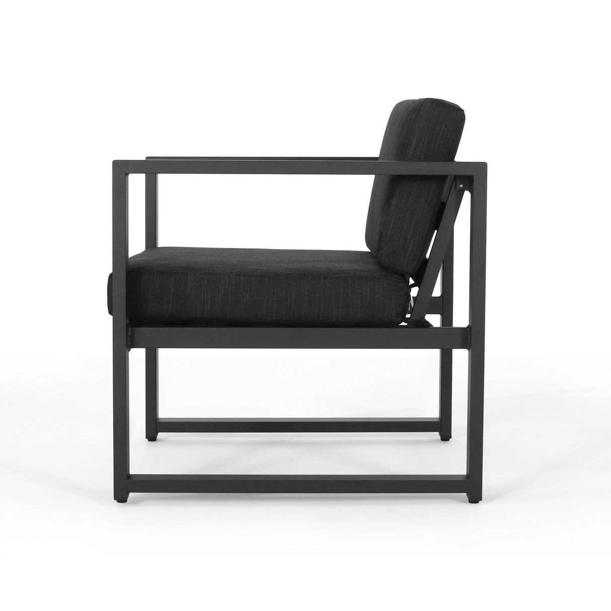 Navan Outdoor Aluminum Club Chairs (Set of 4) by Christopher Knight Home