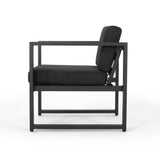 Navan Outdoor Aluminum Club Chairs (Set of 4) by Christopher Knight Home