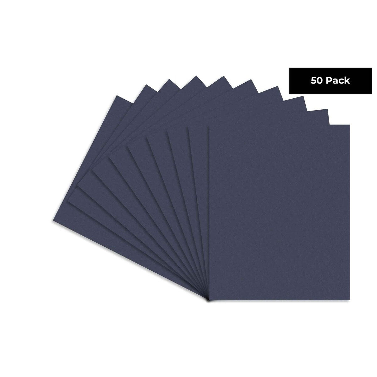 Navy Blue 11x14 Backing Board - Uncut Photo Mat Board (50-Sheets)