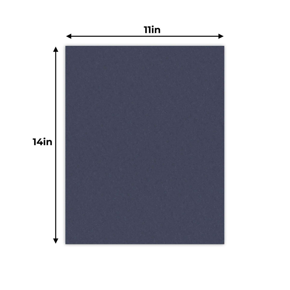 Navy Blue 11x14 Backing Board - Uncut Photo Mat Board (50-Sheets)