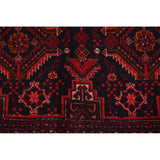 Navy Blue Geometric Balouch Oriental Area Rug Hand-Knotted Carpet - 3'4" x 6'1"