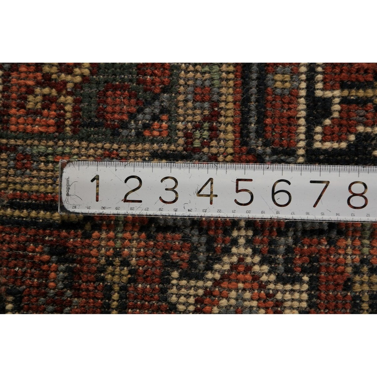 Navy Blue Heriz Serapi Oriental Rug Hand-Knotted Wool Carpet - 3'10"x 6'0"