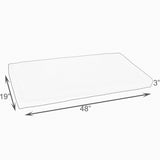 Sorra Home Navy Chainlink Abstract Indoor/ Outdoor Bristol Bench Cushion