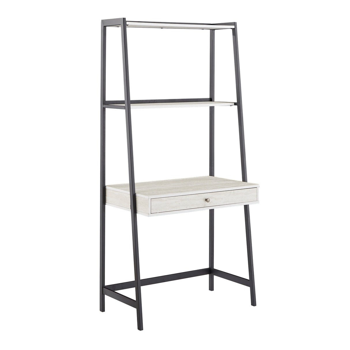 Naya Marble 3-Piece Ladder Desk and Bookcase Set by iNSPIRE Q Modern