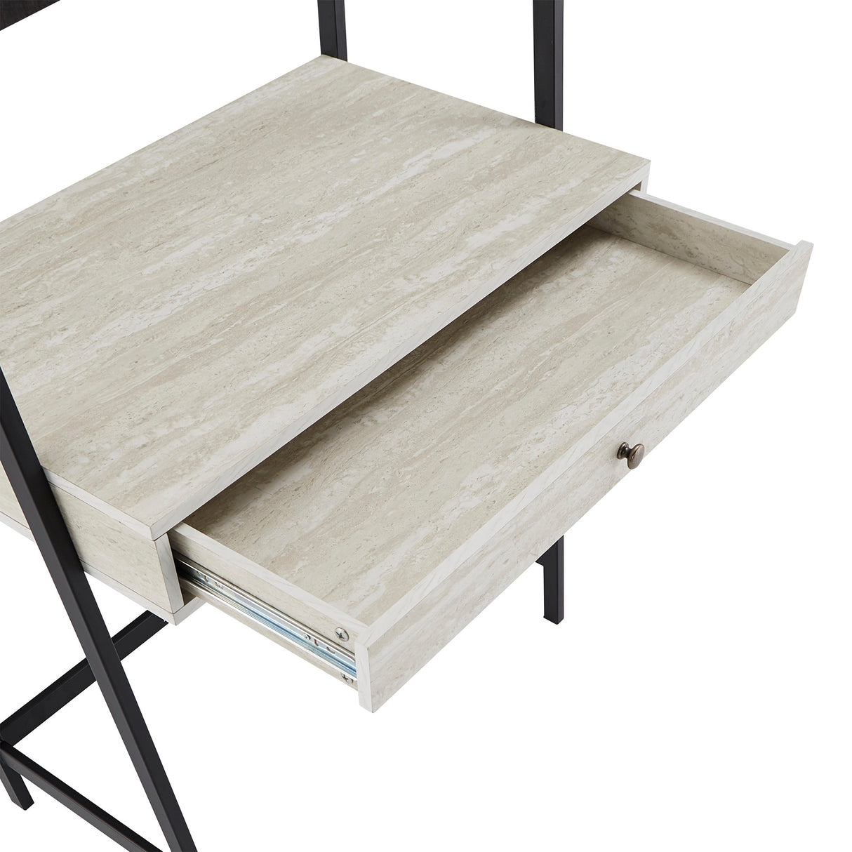 Naya Marble 3-Piece Ladder Desk and Bookcase Set by iNSPIRE Q Modern