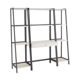 Naya Marble 3-Piece Ladder Desk and Bookcase Set by iNSPIRE Q Modern