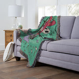 Disney Nightmare Before Christmas Cosmic Couple Woven Tapestry Throw Blanket