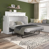 Nebula 69W Full Cabinet Bed with Mattress by Bestar