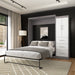 Nebula Queen Murphy Bed with Wardrobe (90W) by Bestar