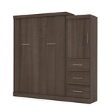 Nebula Queen Murphy Bed with Wardrobe (90W) by Bestar