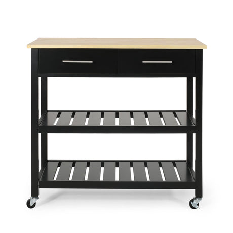 Neffs Indoor Kitchen Cart with Wheels by Christopher Knight Home