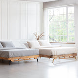 MH London Nelson Mango Rustic Wood Queen-size Platform Bed