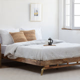 MH London Nelson Mango Rustic Wood Queen-size Platform Bed