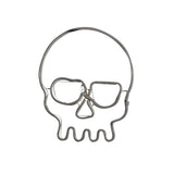 Neon Tube LED White Skull with Purple Eyes Hanging Decor